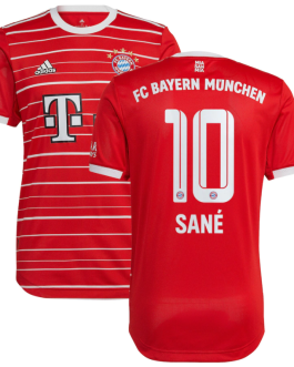 FC Bayern Munich Home Shirt 2022-23 with Sané 10 printing Jersey –