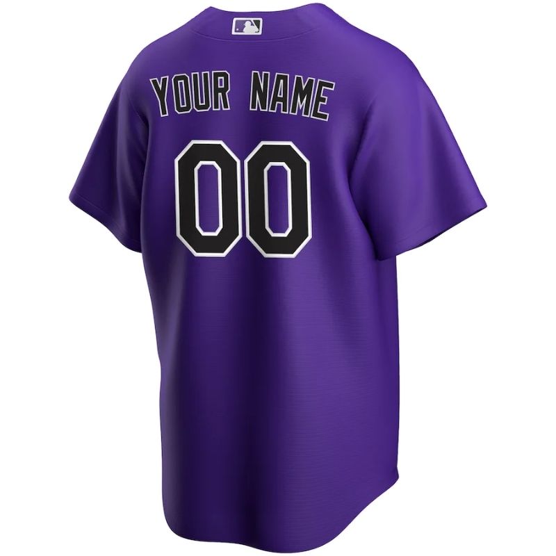 Colorado Rockies Team 2022 Home Custom Jersey Unisex Pro Official - Purple - Jersey Teams World