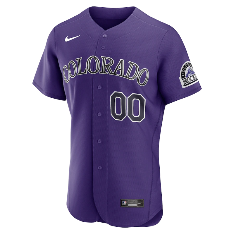 Colorado Rockies Team Purple Alternate Custom Jersey Unisex Pro Official - Jersey Teams World