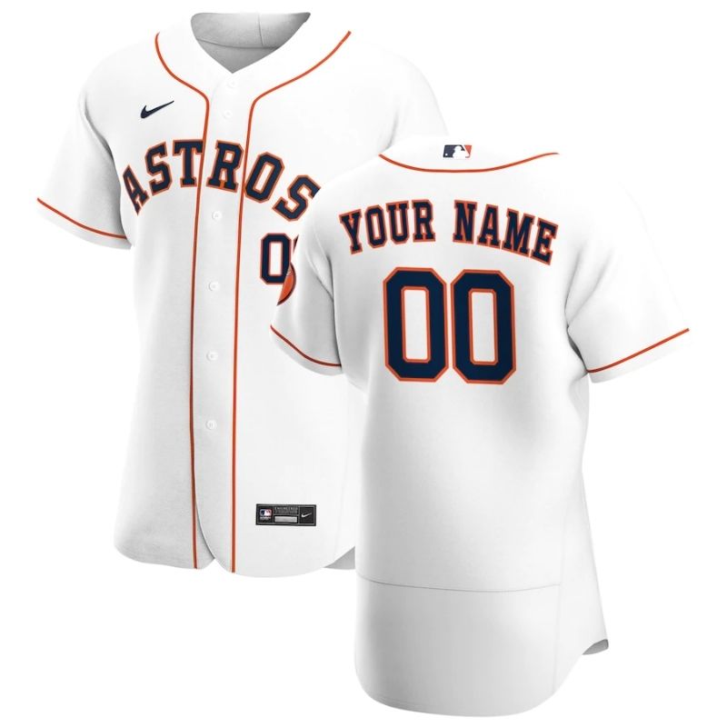Houston Astros 2022 Home Custom Jersey Unisex Pro Official - White - Jersey Teams World