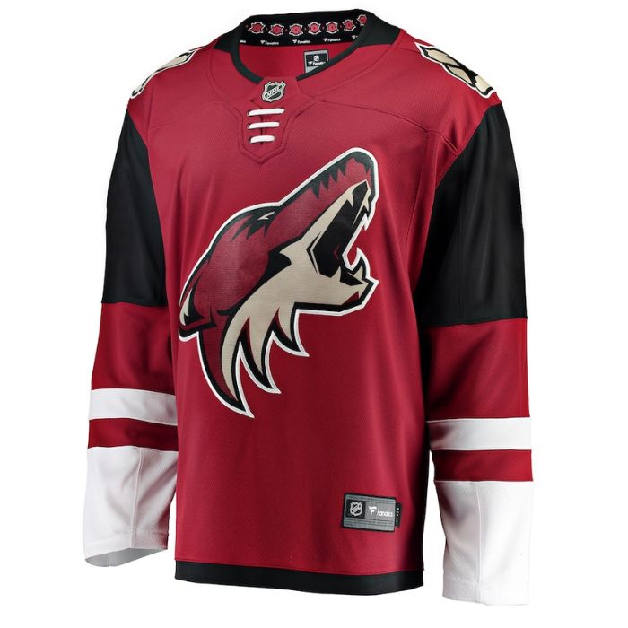 Arizona-Coyotes-Unisex-Home-Breakaway-Custom-Jersey-Red-2 Arizona Coyotes Unisex Home Breakaway Personalized Jersey - Red - Jersey Teams World