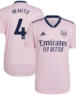 Arsenal Third Shirt   2022-23 with White 4 printing Player Unisex Jersey – All Genders