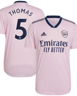Arsenal Third Shirt   2022-23 with Thomas 5 printing Player Unisex Jersey – All Genders