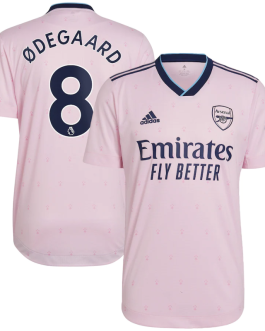 Arsenal Third Shirt   2022-23 with Ødegaard 8 printing Player Unisex Jersey – All Genders