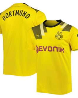 Borussia Dortmund Unisex Jersey 2022/23 Third Personalized Jersey – Yellow