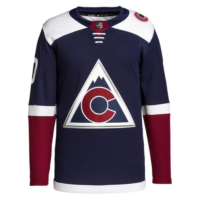 Colorado Avalanche Unisex Alternate Primegreen Pro Personalized Jersey - Navy - Jersey Teams World
