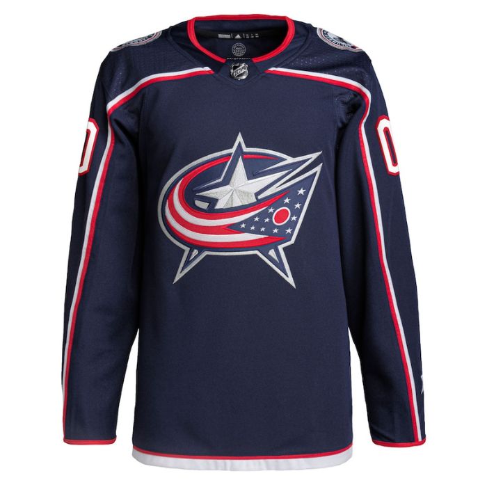 Columbus Blue Jackets  Home Primegreen Pro Personalized Unisex Jersey - Navy - Jersey Teams World