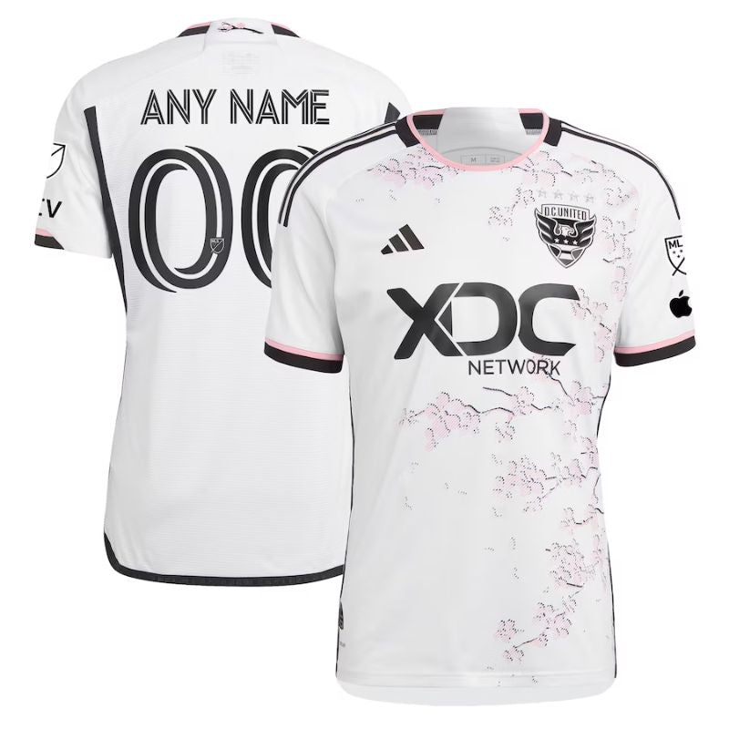 D.C. United White Unisex Shirt 2023/24 The Cherry Blossom Kit Custom Jersey - Jersey Teams World