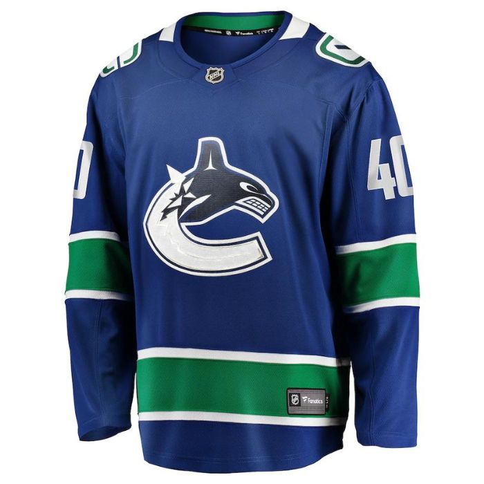 Elias Pettersson Vancouver Canucks Team Home Premier Pro Breakaway Player Jersey - Blue - Jersey Teams World