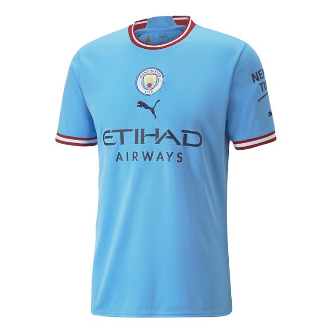 Erling Haaland Manchester City Unisex Shirt 2022/23 Home Player Jersey - Light Blue - Jersey Teams World