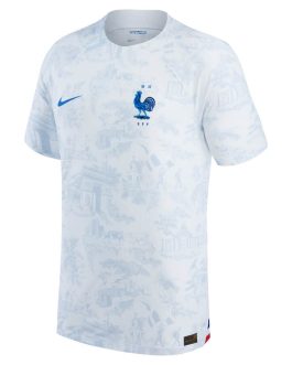 France National Team Away Match Shirt 2022  customized Jersey Unisex – White