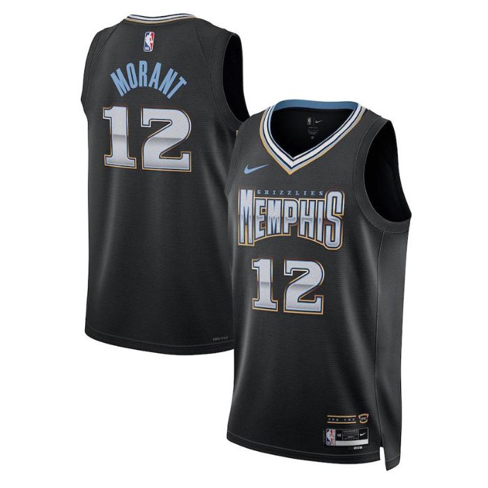 Ja Morant Memphis Grizzlies Unisex 2023 Swingman Jersey - City Edition - Black - Jersey Teams World