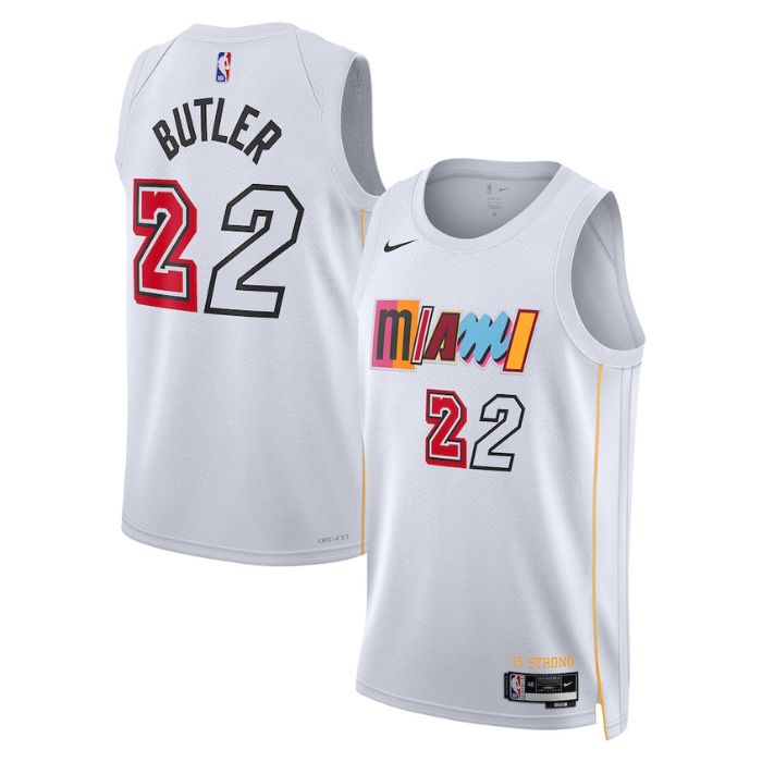 Jimmy Butler Miami Heat Unisex 2023 Swingman Jersey - City Edition - White - Jersey Teams World
