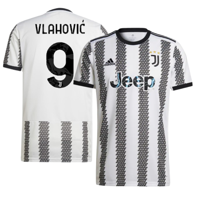 Juventus-Home-Shirt-2022-23-Jersey-Vlahovic-9-printing Juventus Home Shirt 2022-23 - Jersey Vlahović 9 printing - Jersey Teams World