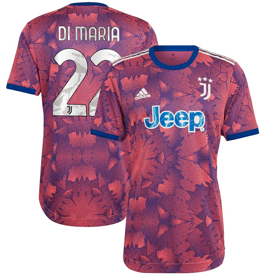 Juventus-Third-Shirt-2022-23-Custom-Jersey-5 Juventus Third jerseys 2022-2023 with Player Di Maria 22 printing Unisex - Pink - Jersey Teams World