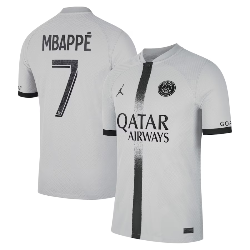 Kylian Mbappé Paris Saint-Germain 2022/23 Away Vapor Match Authentic Player Jersey - Black - Jersey Teams World