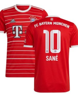 Leroy Sané Bayern Munich Unisex Shirt 2022/23 Home Player Jersey – Red