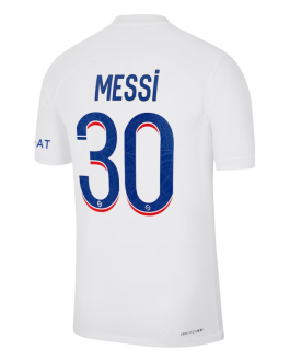 Lionel Messi Paris Saint-Germain 2022/23 Third Vapor Match Authentic Player Jersey – White
