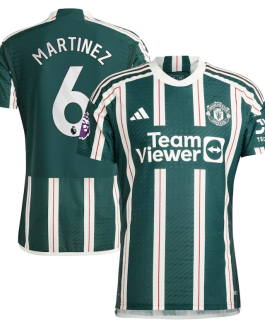 Lisandro Martínez Manchester United Shirt 2023/24 Away Player Jersey - Green